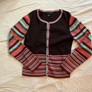 Harold’s Cardigan Brown Stripes